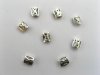 2500 Alloy Rectangle Metal Beads 6mm Spacer