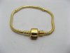 1 Golden Metal Clasp European Bracelets 21cm pa-s17