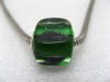 50 Green Murano Cube Glass European Beads be-g266