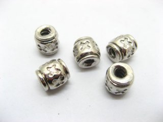 80 Alloy European Carved Metal Thread Beads ac-sp317