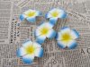 30 New Blue Fabulous Foam Frangipani Flower 8x3.5cm 30 New Blue Fabulous Foam Frangipani Flower 8x3.5cm