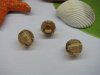 700Brown Acrylic Faceted Round European Beads 12mm