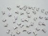 500 pcs metal rectangle space beads