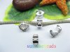 10pcs Silve Plated Heart Embossed Stopper Bead Clip Fit European 10pcs Silve Plated Heart Embossed Stopper Bead Clip Fit European
