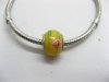 300 Yellow Murano Flower Round European Glass Beads be-g310 300 Yellow Murano Flower Round European Glass Beads be-g310
