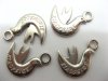 100 Alloy Pigeon Pendants Charms Jewelry Finding