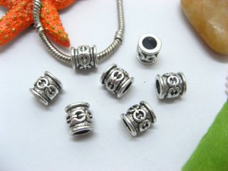 20pcs Tibetan Silver Barrel Beads European Design Yw-pa-mb7