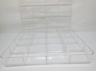 1Pc Bead Storage Boxes 16 Compartment Organizer Tray w/Lid