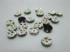 20X Rhinestone Rondelle Spacers Beads 7x3mm Mixed