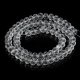 10Strand x 100Pcs Clear Rondelle Faceted Crystal Beads 6mm