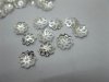 5000 Silver Plated Flower Bead Caps 7mm Size