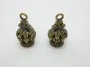 20Pcs Crown Beads Pendants Charms Jewelry Finding 33x20x20mm
