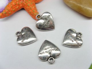 20pcs Metal Heart Charms yw-ac-mc6