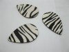 100 Zebra-Stripe Teardrop Wooden Beads 55mm long 100 Zebra-Stripe Teardrop Wooden Beads 55mm long