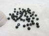 2500 6mm Opaque Plastic Black Round Beads