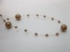 1Roll X 60Meter Coffee Beaded Garland for Wedding Craft Dia.8mm 1Roll X 60Meter Coffee Beaded Garland for Wedding Craft Dia.8mm