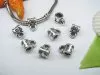 20pcs Tibetan Silver Barrel Bail Beads Fit European Beads 20pcs Tibetan Silver Barrel Bail Beads Fit European Beads