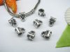 20pcs Tibetan Silver Barrel Bail Beads Fit European Beads