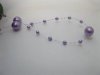 1Roll X 60Meter Purple Beaded Garland for Wedding Craft Dia.8mm