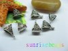50pcs Tibetan Silver Tone Bail Beads Fit European Beads 50pcs Tibetan Silver Tone Bail Beads Fit European Beads