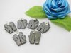 100 Fashion Hematite Elephant Pendants