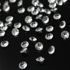 1000 Clear Diamond Confetti 8mm Wedding Table Scatter