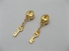 10 Golden Lock with Key Thread European Beads ac-sp531