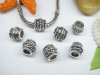 20pcs Tibetan Silver Barrel Beads Fit European Beads yw-pa-mb159