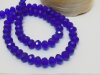 10Strand x 100Pcs Blue Rondelle Faceted Crystal Beads 6mm