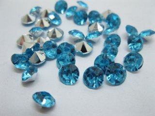 2000Diamond Confetti 6.5mm Wedding Party Table Scatter-LightBlue