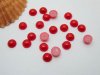 5000Pcs 6mm Red Semi-Circle Simulated Pearl Bead Flatback