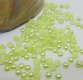 9500Pcs 3mm Lime Green Semi-Circle Simulated Pearl Bead Flatback