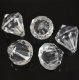 320Pcs Clear Diamond Bead Finding Wedding Decoration 16x15mm