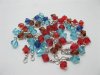 1000 Bicone Beads Pendants Jewelery Finding Mixed Colour