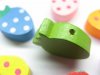 200Pcs Strawberry Wooden Beads Mixed Color 200Pcs Strawberry Wooden Beads Mixed Color