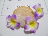 50 New Purple & Yellow Fabulous Foam Frangipani Flower 4.5x2cm 50 New Purple & Yellow Fabulous Foam Frangipani Flower 4.5x2cm