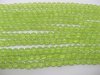 50 Strands Green Round Faceted Glass Beads be-g-ch13