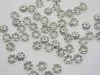 500 metal floral bead caps 9mm