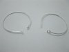 400 Silver Plated Wine Glass Rings Charm Hoop Findings 25mm