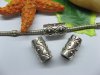 50pcs Tibetan Silver Spider Web Barrel Beads European Design