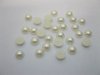 2500Pcs 8mm Ivory Semi-Circle Simulated Pearl Bead Flatback 2500Pcs 8mm Ivory Semi-Circle Simulated Pearl Bead Flatback