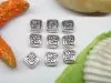 100pcs Metal Small Square Beads yw-ac-mb40 100pcs Metal Small Square Beads yw-ac-mb40