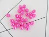 500 New Hot Pink 10mm Round Simulate Pearl Beads