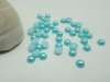 5000Pcs 6mm Blue Semi-Circle Simulated Pearl Bead Flatback