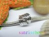 10pcs Silver Plated Screw Shaking Hands Beads European Design