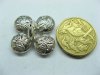 100 Tibetan Silver Round Bali Style Spacer Beads ac-ba-sp7