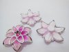 20Pcs Fuschia Flower Hairclip Jewelry Finding Beads 4cm 20Pcs Fuschia Flower Hairclip Jewelry Finding Beads 4cm
