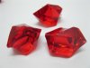 230X Red Acrylic Ice Pieces Stones Wedding Party 230X Red Acrylic Ice Pieces Stones Wedding Party