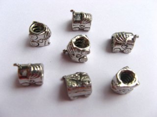 10 Alloy European Barrel Thread Beads ac-sp339