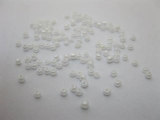 1Bags X 43000Pcs Opaque Glass Seed Beads 2mm Pearl White